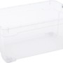 Transparente OBI Allzweckbox Cadiz L mit Rollen, 58x27x38cm, zur Aufbewahrung und zum Transport.
