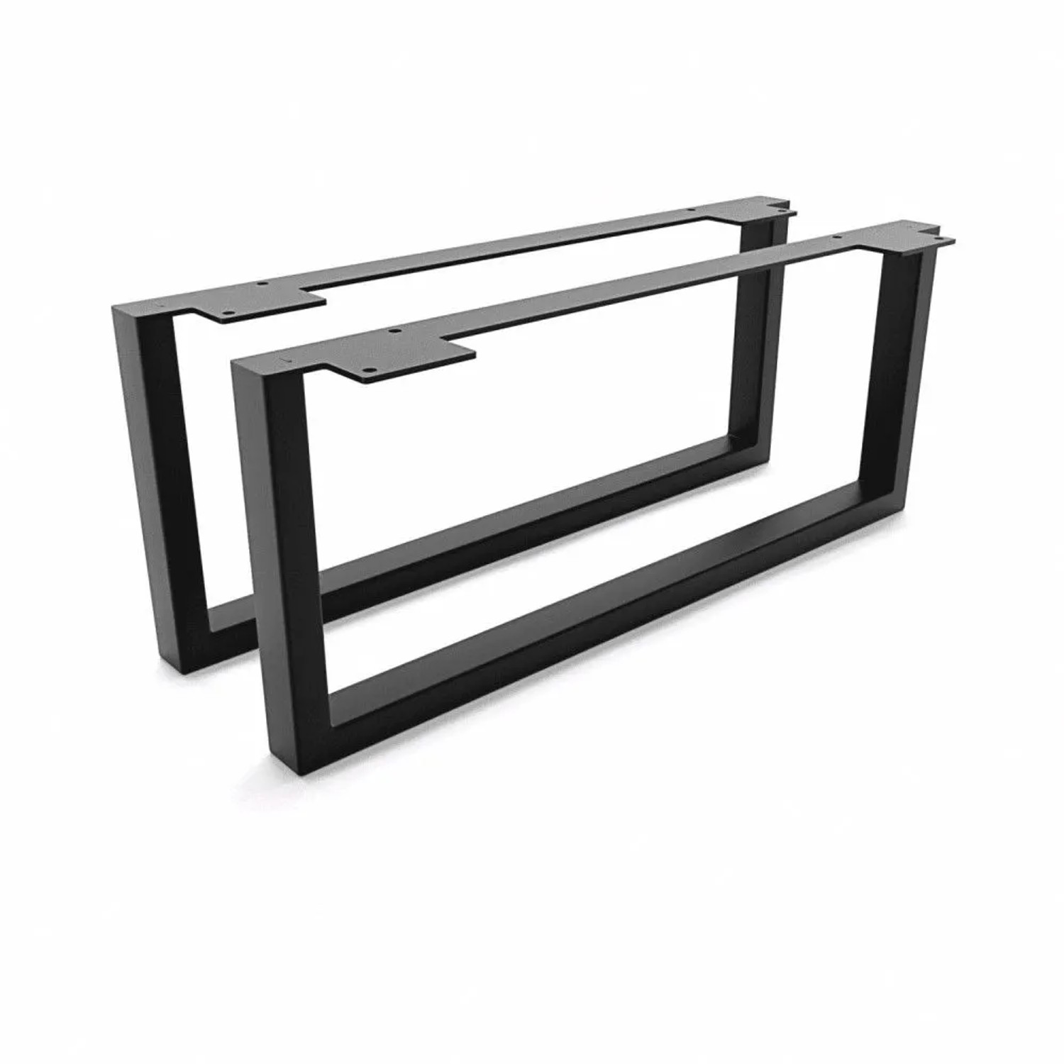 HEVVA Möbelfüße GRAZ 20 cm Hoch 50 cm Tief 2er Set Schwarz