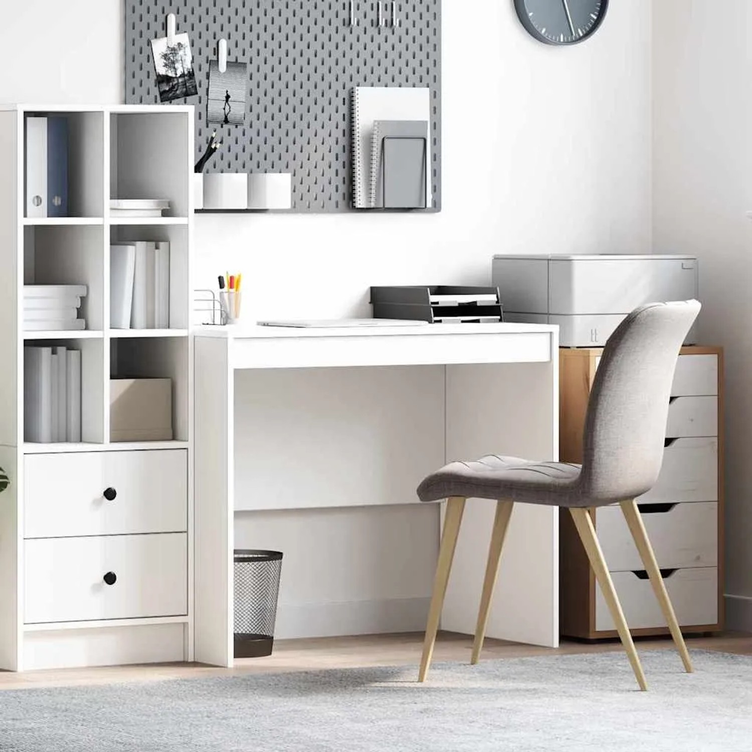 vidaXL Schreibtisch Sonstiges Weiß 90 x 50 x 76 cm Holzwerkstoff 869434_2