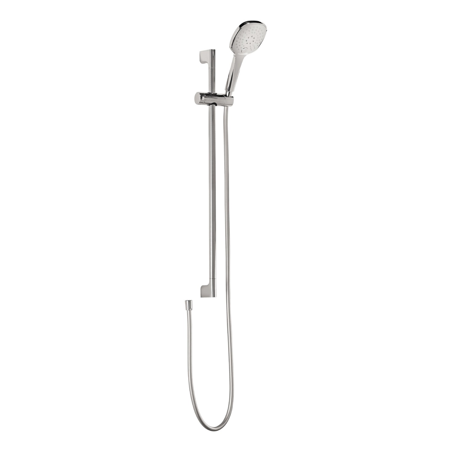 aquaSu Duschstangen-Set Lepoldo mit Handbrause und Schlauch Chrom