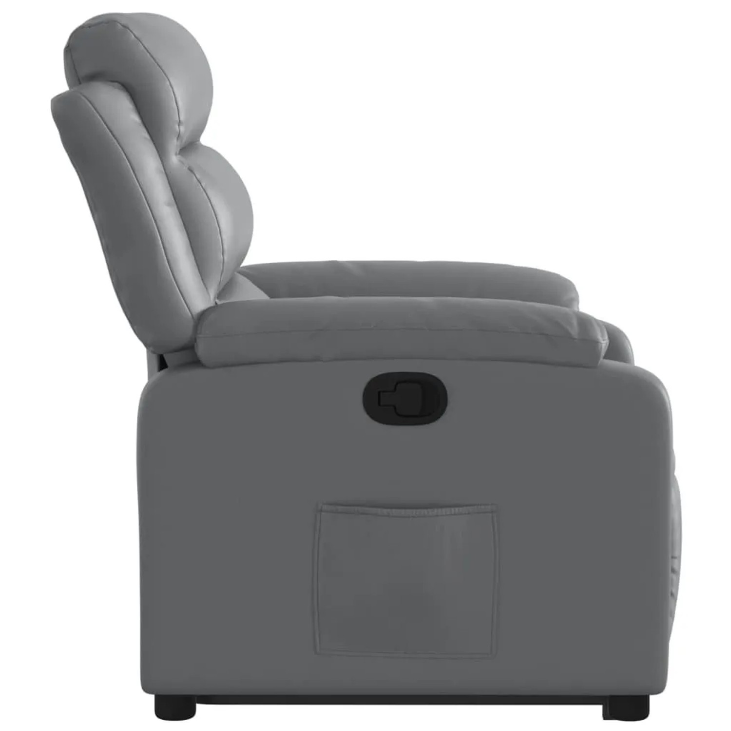 vidaXL Relaxsessel mit Aufstehhilfe Grau Kunstleder 3205045_10