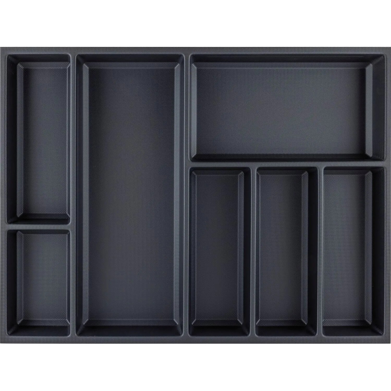 Agoform Besteckeinsatz Sky 550/70 Schubladeneinsatz Kunststoff Kristall Soft Touch Schwarz