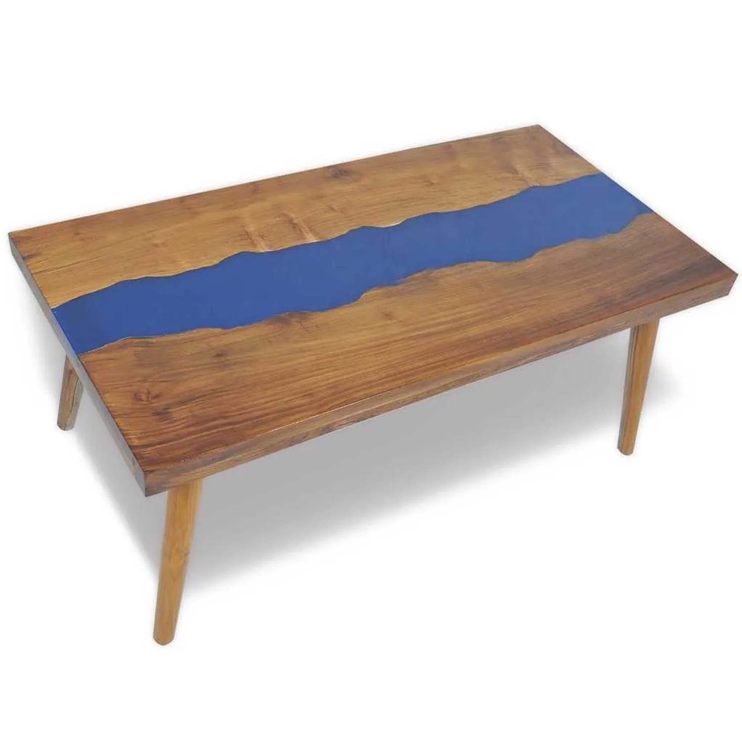 vidaXL Couchtisch Teak Harz 100x50x40 cm 245067