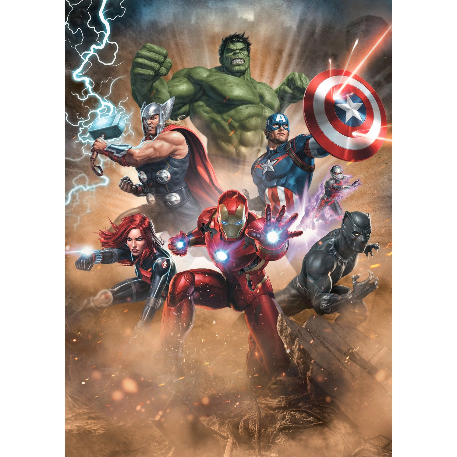 Komar Vliestapete »Avengers Superpower«, 200x280 cm (Breite x Höhe) günstig online kaufen