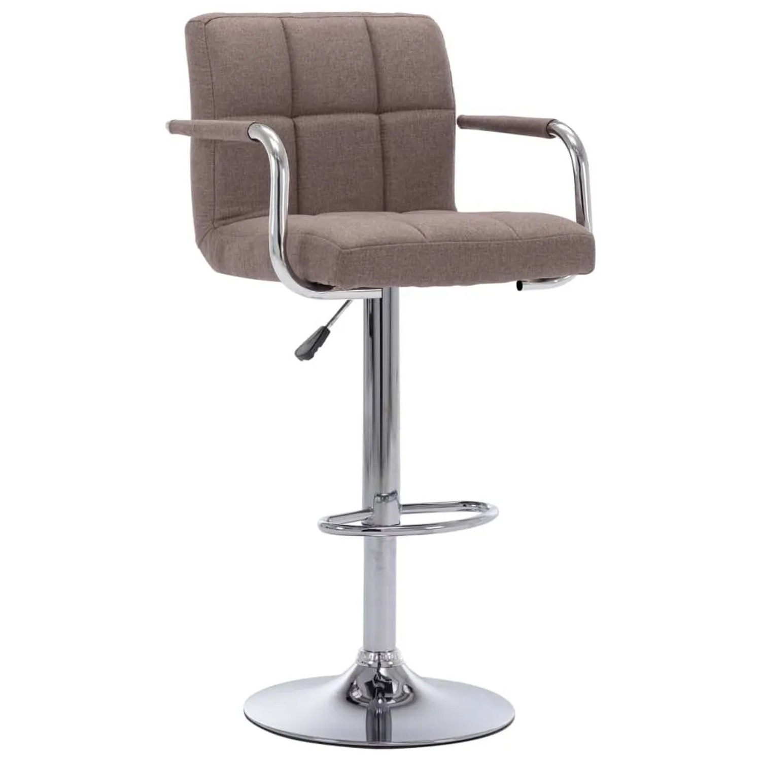 vidaXL Barhocker Taupe Stoff 283418