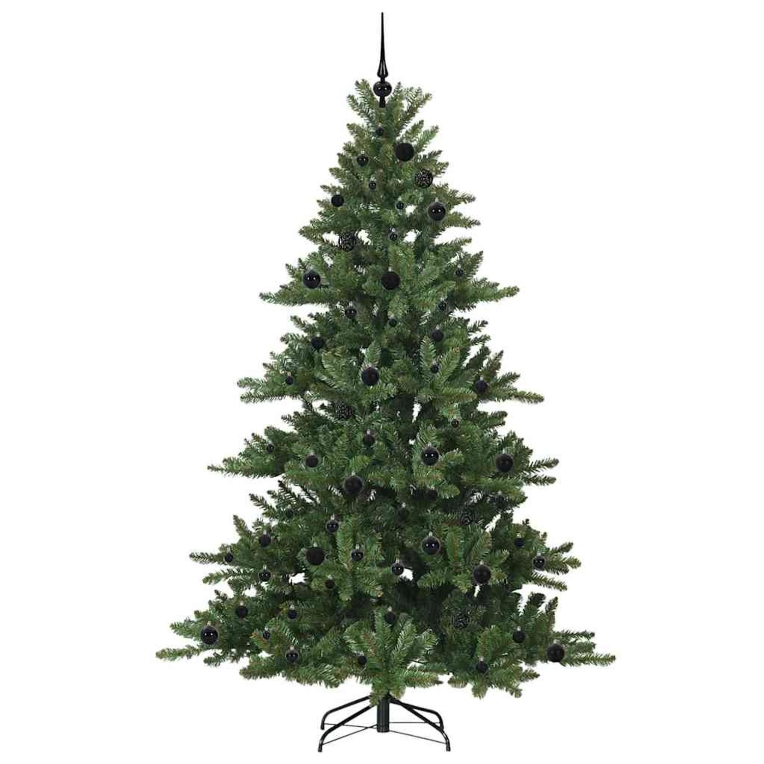 vidaXL Künstlicher Klappbarer Weihnachtsbaum mit 300 LEDs 210 cm PVC 3397680