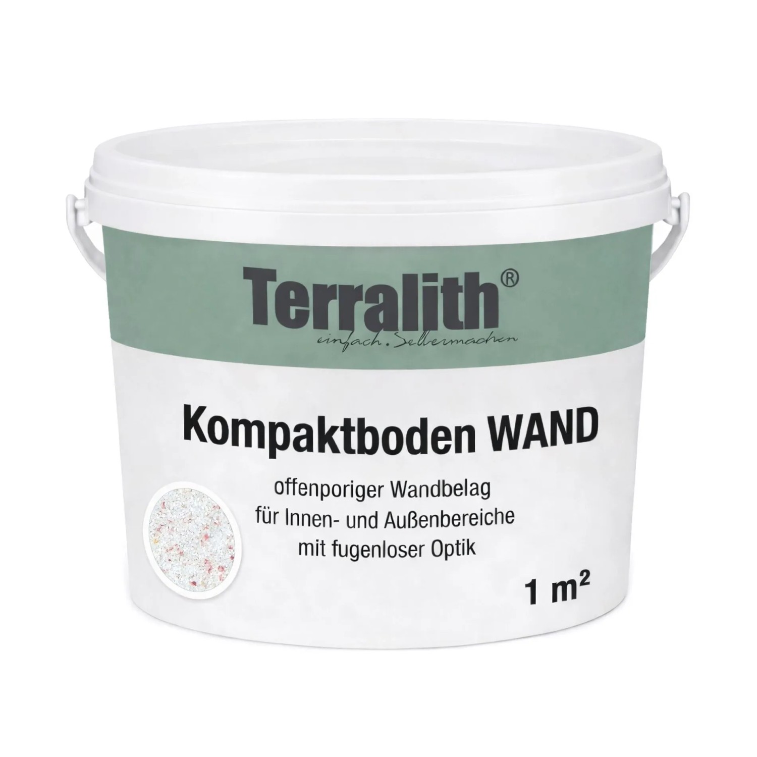 Terralith Kompaktboden Wand Mix Bianco 107 für 1 m²