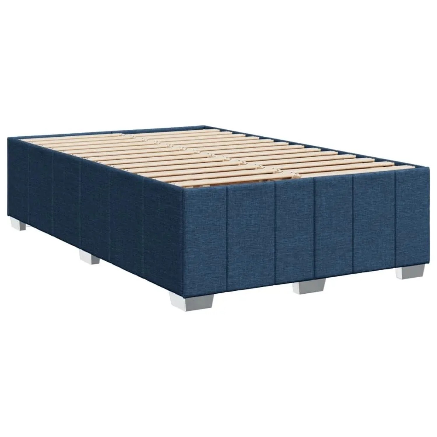 vidaXL Bettgestell ohne Matratze Blau 120x190 cm Stoff 3284824 günstig online kaufen