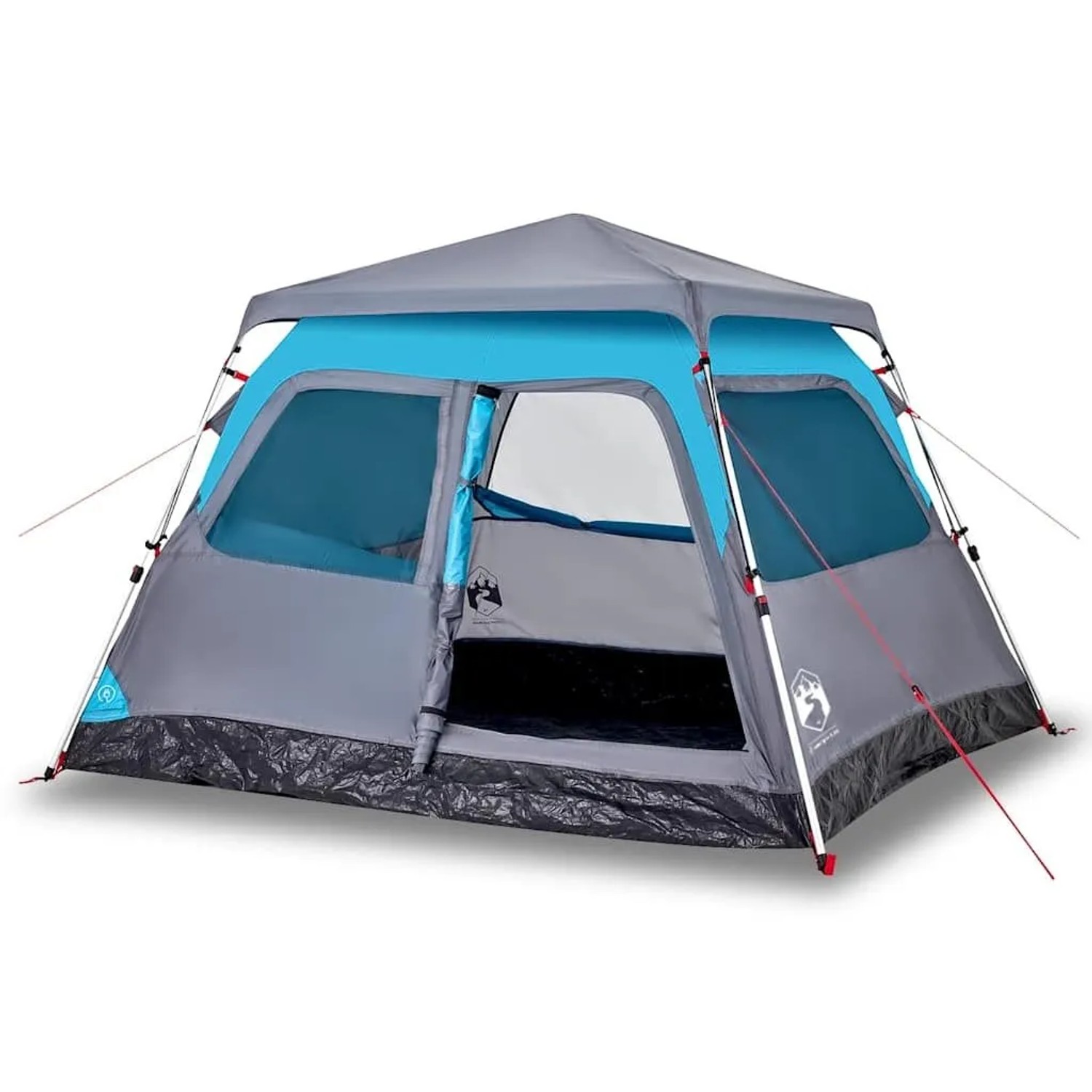 Furnicato Campingzelt Kuppel Blau 255 X 222 X 165 Cm 4 Personen