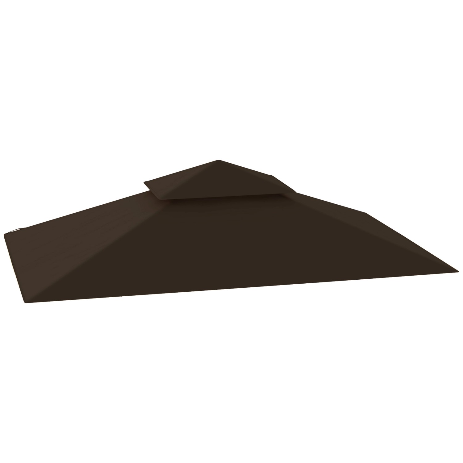 Thumbnail - Outsunny Ersatz-Vordach Polyester Kaffee 244L x 152B cm