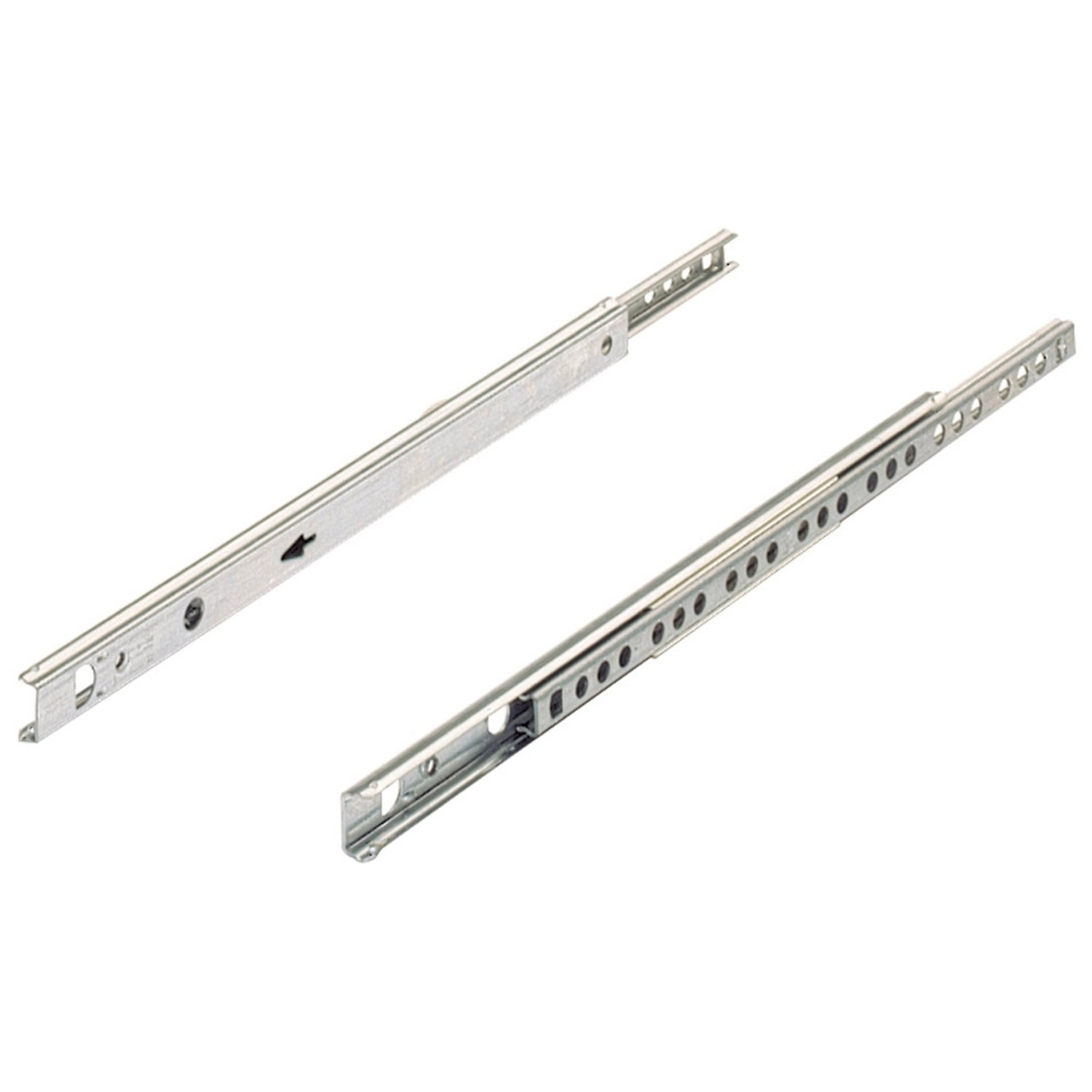 Hettich Kugelteilauszug für Schubkästen mit 17 mm Nut 185 mm - 305 mm