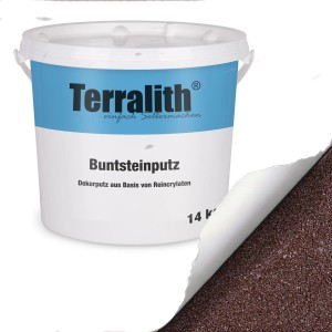 Terralith Buntsteinputz Mosaikputz 1mm 14 kg BSP1057 Weiss Beige