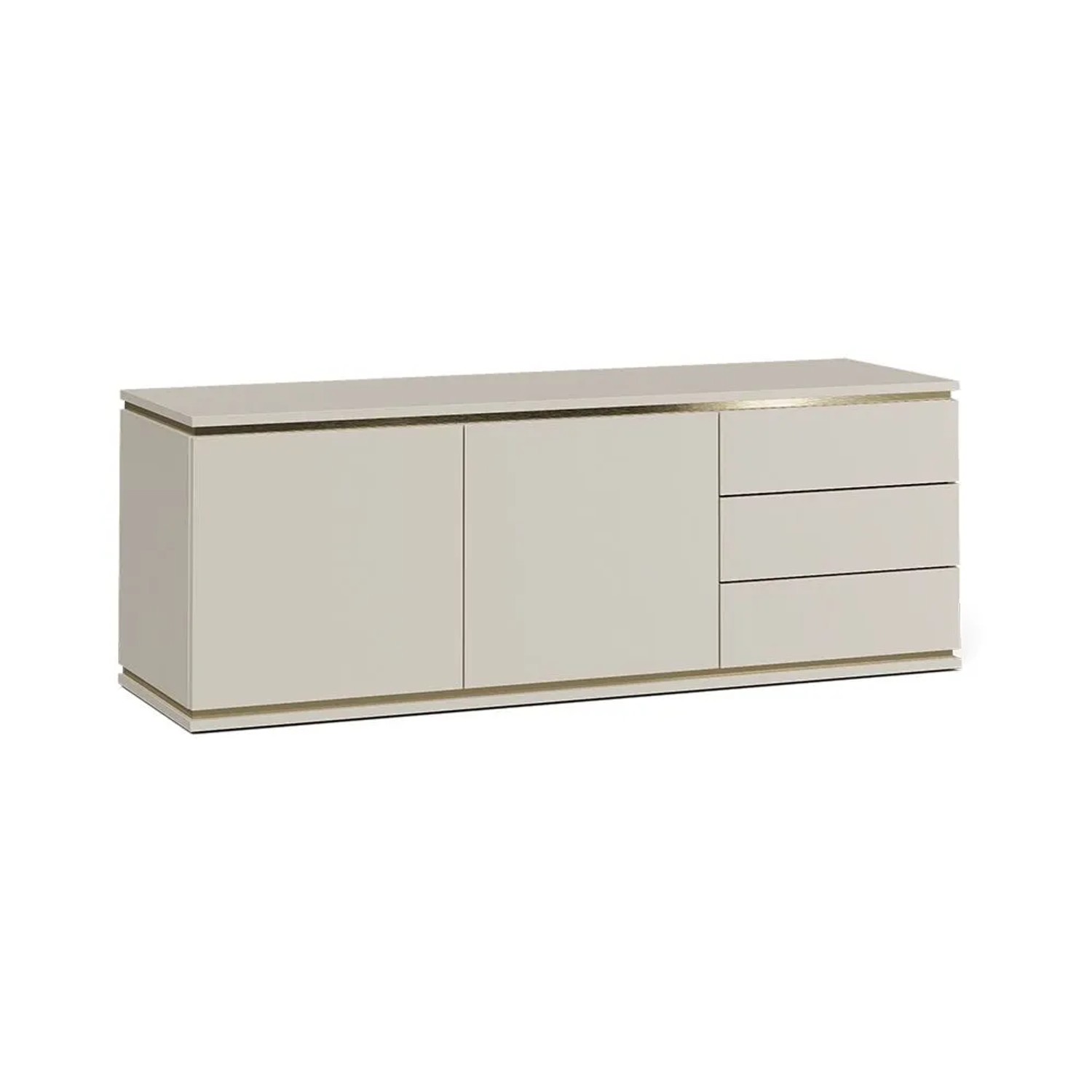 Vicco Lowboard Linette Cashmere 135 x 49 mit 2 Türen und 3 Schubladen Art Nr 57963