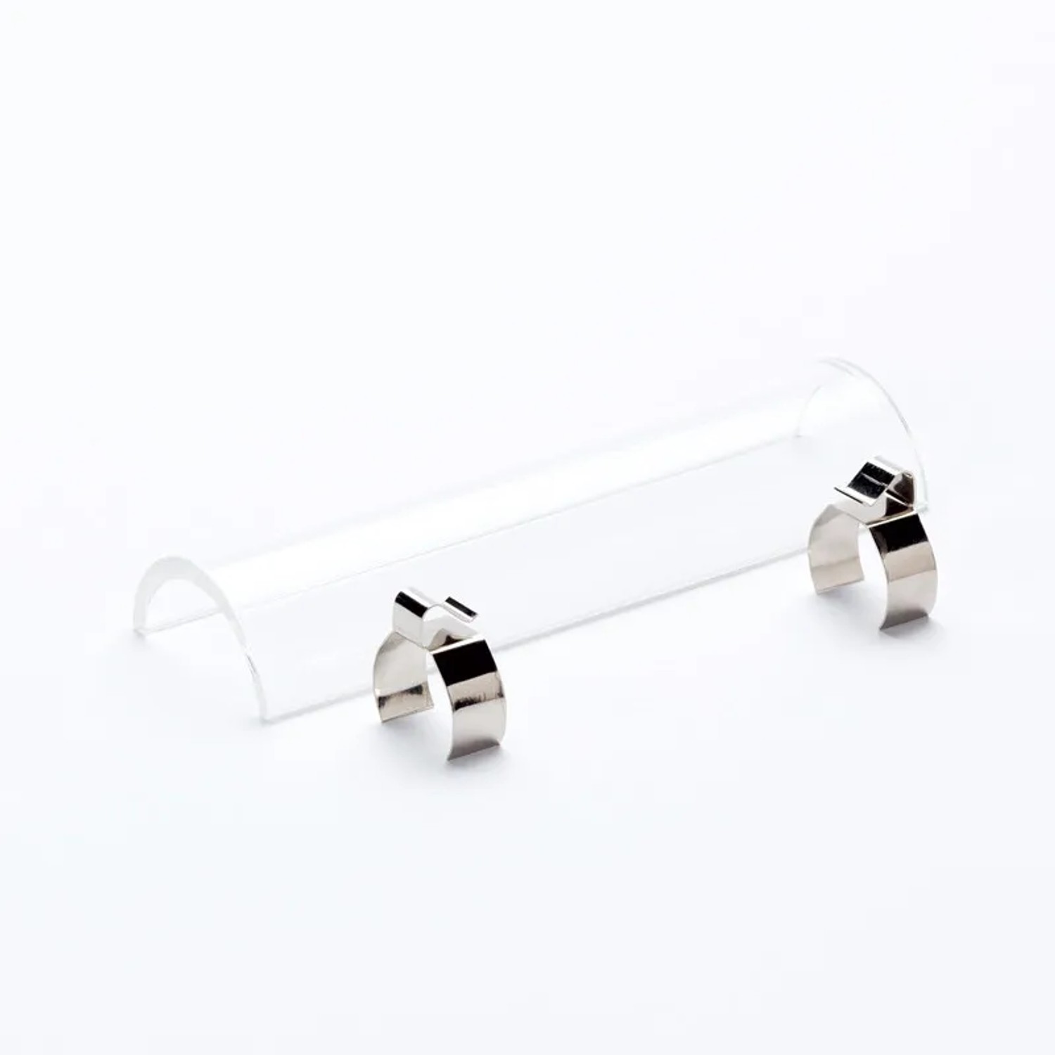 Klares Orion Lightstyle Schutzglas R7s, 95mm Ersatzglas für Deckenfluter, mit Halteklammern.