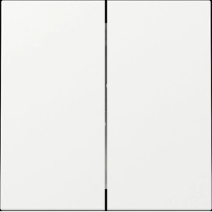 Gira SerienWippe Zentralplatte in Reinweiß für Schalter und Taster.