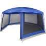 vidaXL Poolzelt mit Abnehmbarem Überzelt Netzwänden Azurblau 670x590cm 4100631_8