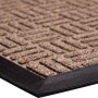 Braune Fußmatte Textur, 40x60 cm, Polypropylen, mit rutschfestem Rücken für den Innenbereich.