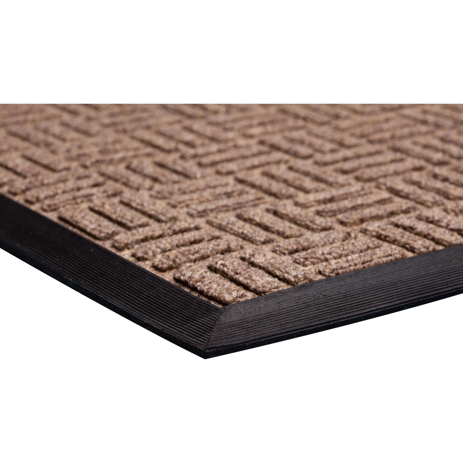 Braune Fußmatte Textur, 40x60 cm, Polypropylen, mit rutschfestem Rücken für den Innenbereich.