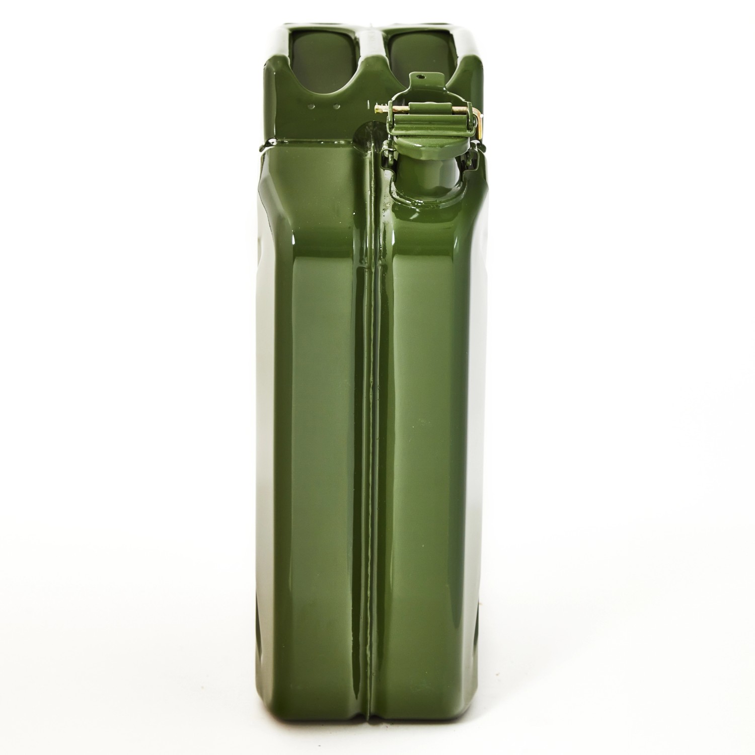 Olivgrüner 20L Metall Kraftstoffkanister, TÜV-geprüft, UN-Zulassung für Benzin, Diesel & E10.