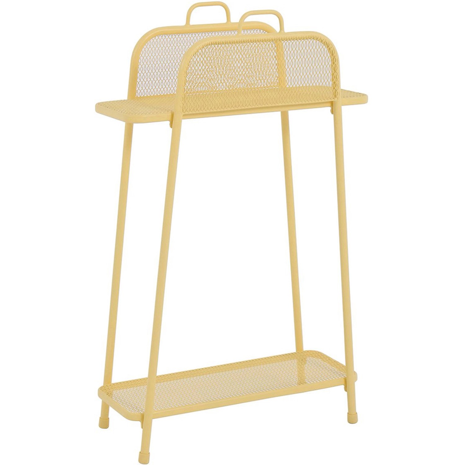 MWH Balkonregal Shelfo gelb - 65,5 x 27 x 105,5 cm