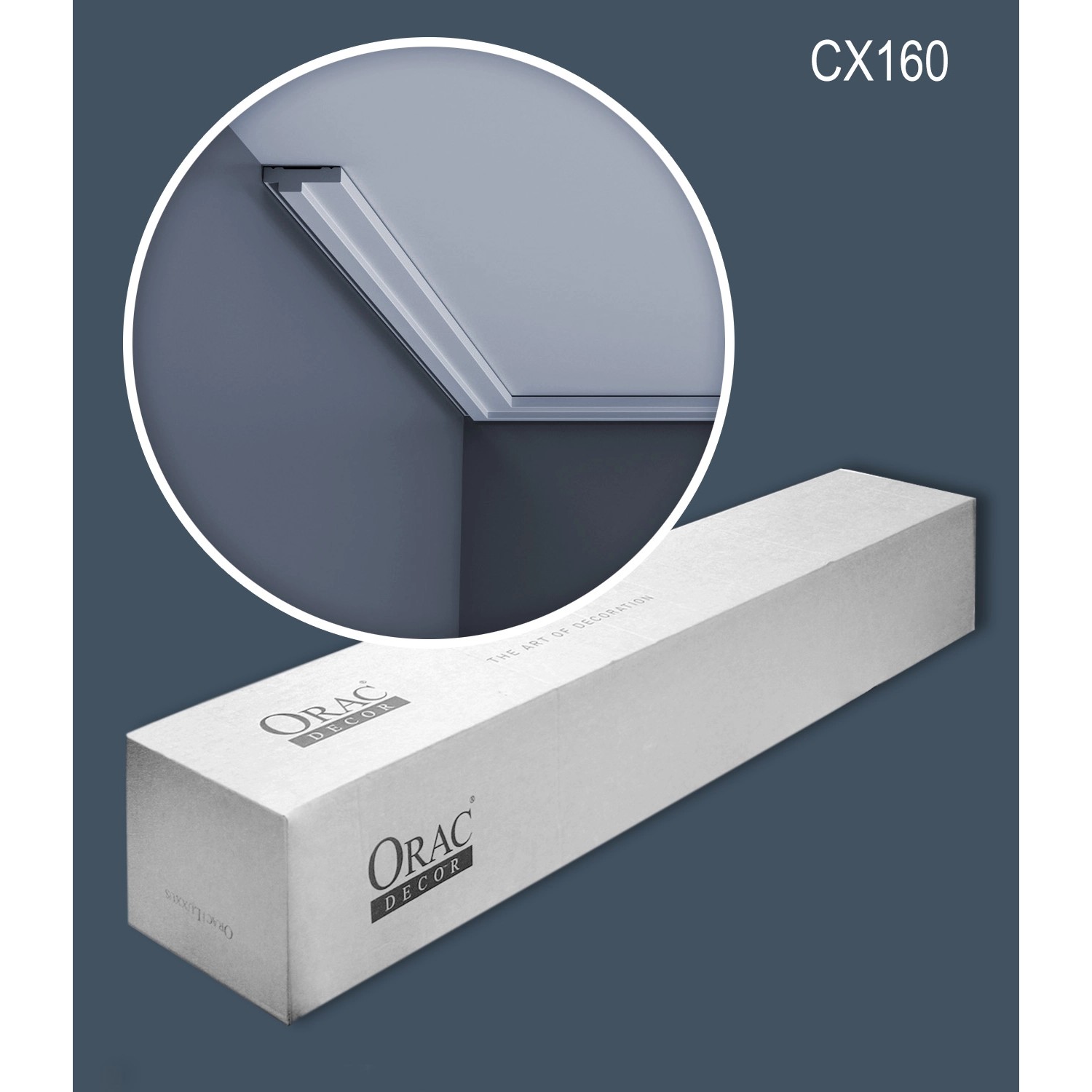 ORAC DECOR CX160 Zierleisten Set, 20m, weiße Stuckleisten im Karton.