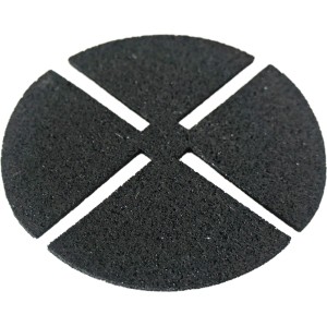 GS Gummipad, 130x130x3 mm, für Plattenlager auf der Terrasse. Ausgleich von Unebenheiten, Trittschallschutz.