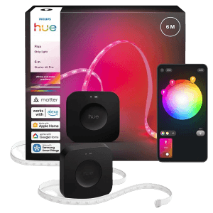 Philips Hue Starterkit LED-Streifen Flux 6 m 20 W 2.000 lm RGBW inkl. Bridge Pro