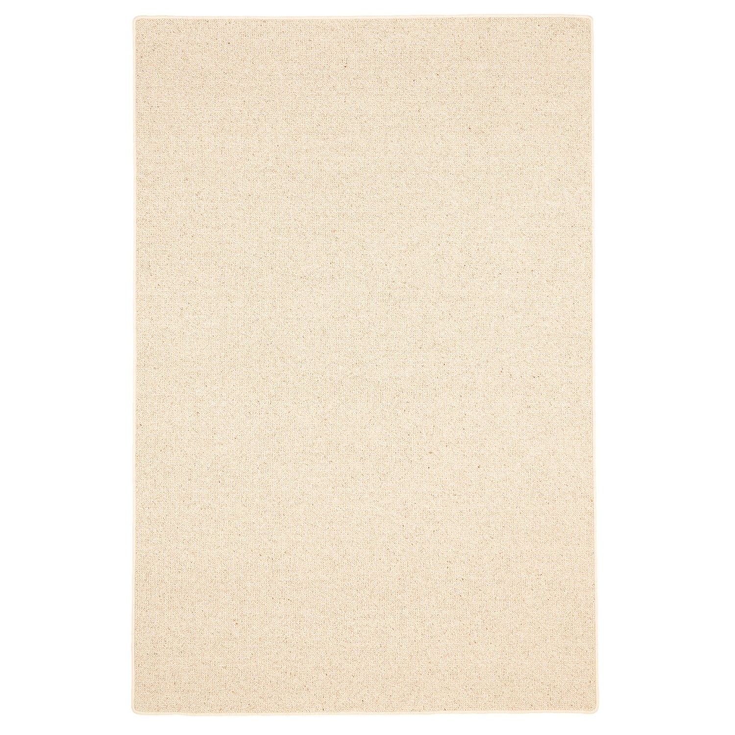 Beiger Snapstyle Natur Teppich aus Wolle, Berber-Stil, 100x100cm.