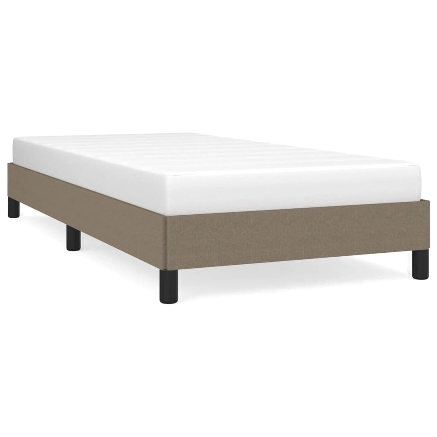 vidaXL Bettgestell Taupe 90x200 cm Stoff Modell 21377479 günstig online kaufen