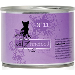 Catz Finefood No.11 Lamm & Kaninchen, 200g Dose Katzen-Nassfutter mit Lamm und Kaninchen.