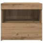 vidaXL Nachtschrank 2 Stk Eiche Handwerklich 50 x 40 x 45 cm 862183_8