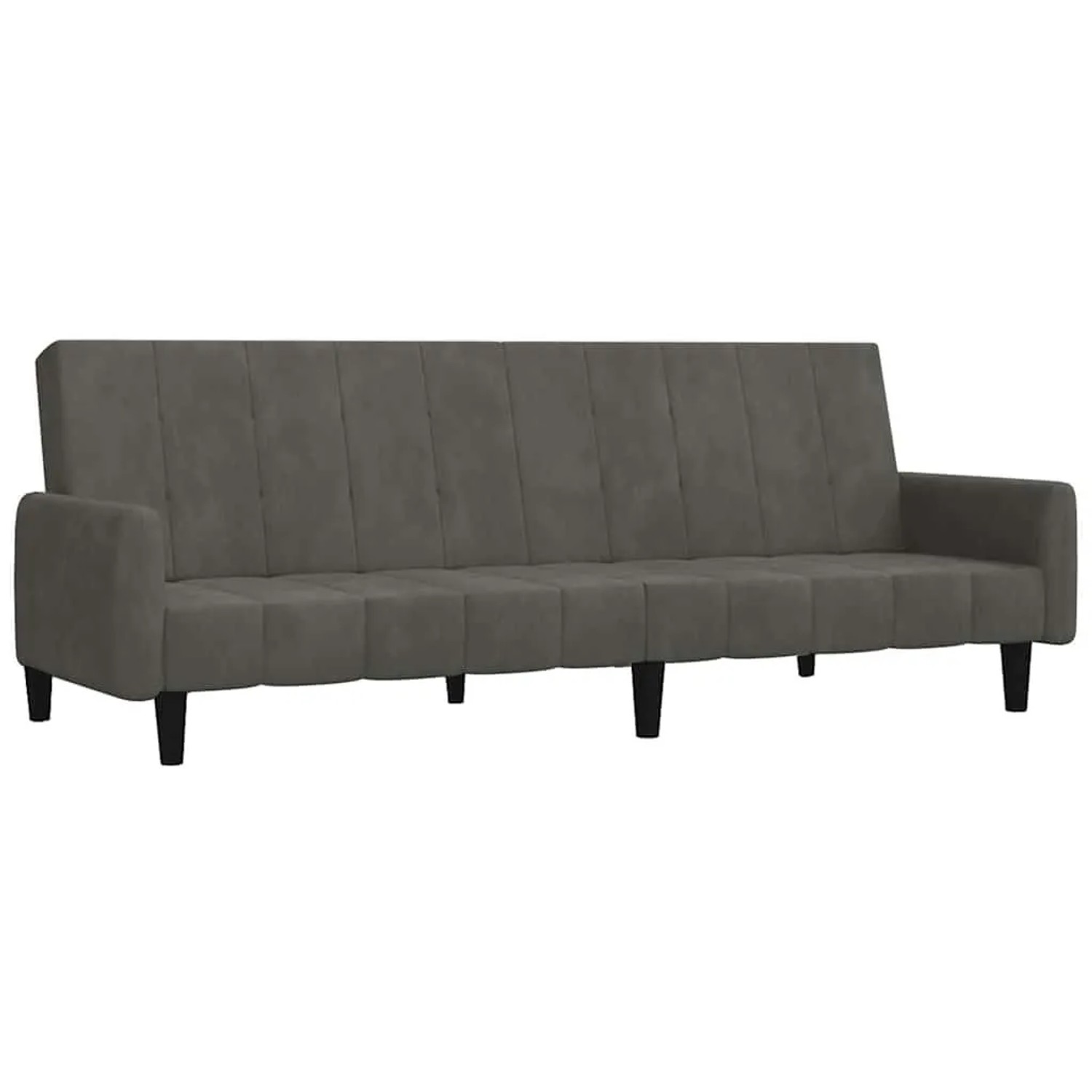 vidaXL Schlafsofa 2-Sitzer Dunkelgrau Samt 375775 günstig online kaufen