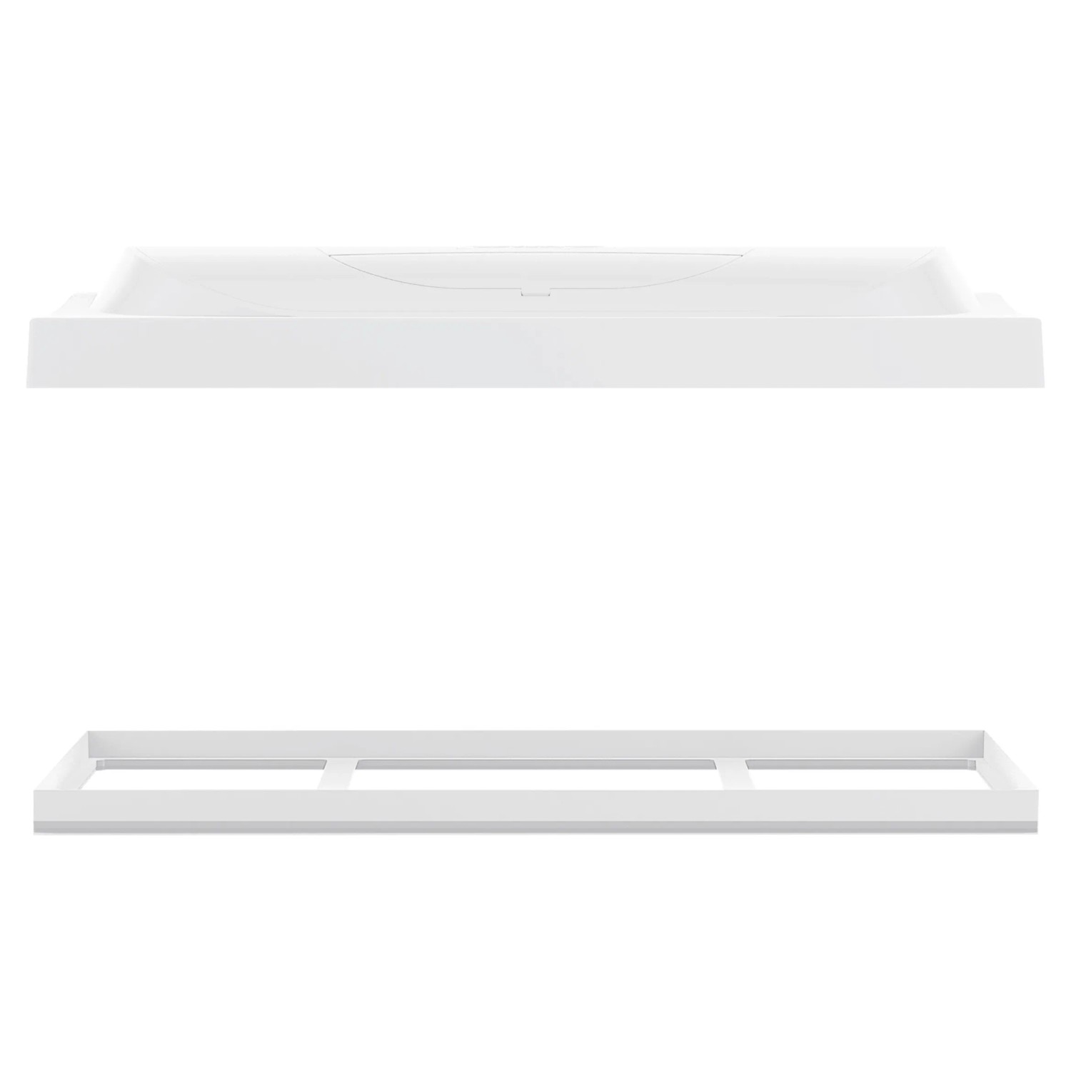 Weißes Tetra Aquarium Kleine Forscher 54 l mit LED-Beleuchtung und Rahmen.