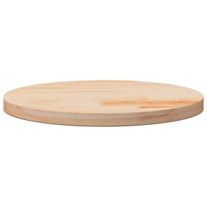 Runde Tischplatte aus Kiefer Massivholz, Ø50cm für Beistelltisch oder Möbelbau.