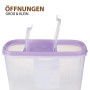 Bestlivings Schüttdose, 4,5L, lila, mit zwei Öffnungen. Ideal zur Vorratshaltung in der Küche.