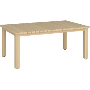 Rechteckiger Gartentisch Canston aus Akazienholz, 180x100 cm, ideal für den Garten.