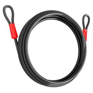 Basi Schlaufenkabel SKA 500, geflochtenes Stahlseil mit zwei Ösen und roter Ummantelung.