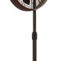 Lucci Air Retro Standventilator Breeze Pedestal in Bronze mit schwarzem Flügelrad.