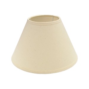 Lampenschirm Cotton, 20 cm, Natur: Konischer Baumwoll-Lampenschirm in Beige.