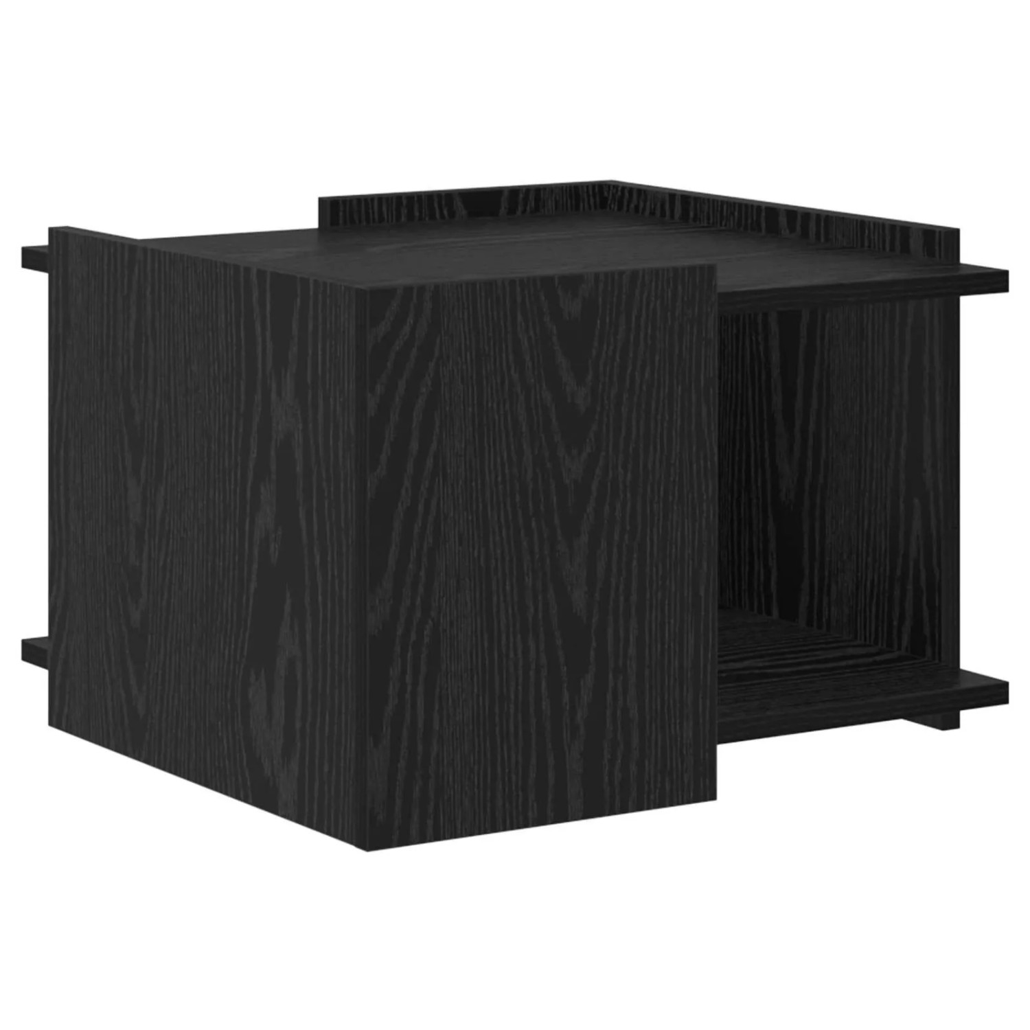 vidaXL Couchtisch Schwarze Eiche 50,5 x 50 x 33 cm Holzwerkstoff 8001003