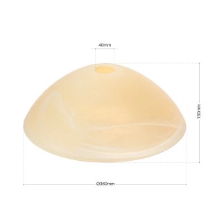 Orion Lampenschirm Alabaster Beige, Ø 36cm, Glas. Ersatzschirm für Lampen & Leuchten.