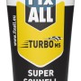 Weiße Soudal Fix All Turbo Kraftkleber Tube, 195 g. Schneller Hybrid-Polymer-Klebstoff für alle Materialien.