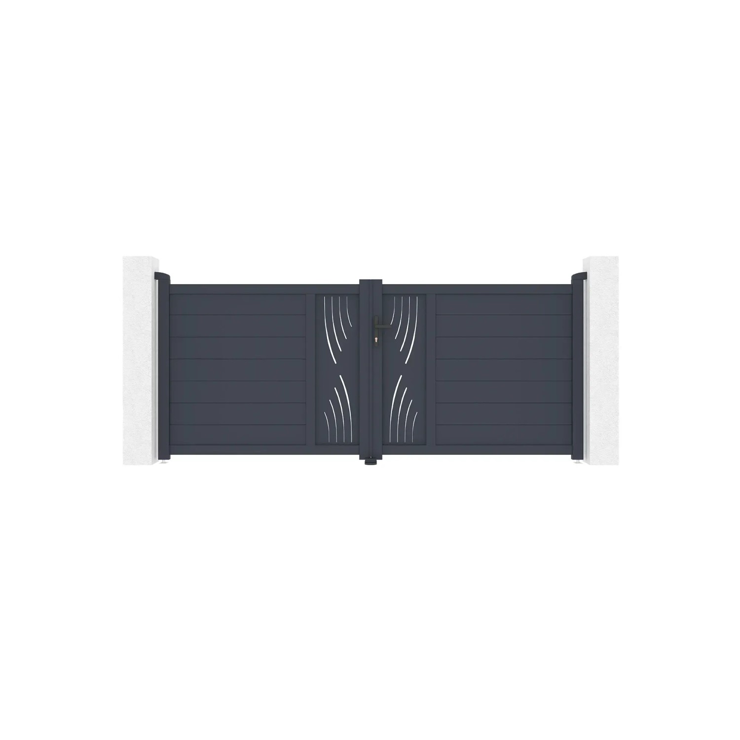 Casanoov Flügeltor Veleta 300x120cm Aluminium & Tanker B250 Motorisierung