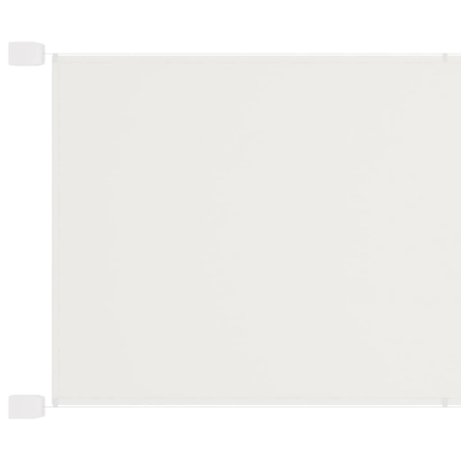 furnicato Senkrechtmarkise Weiß 60x1200 cm Oxford-Gewebe günstig online kaufen