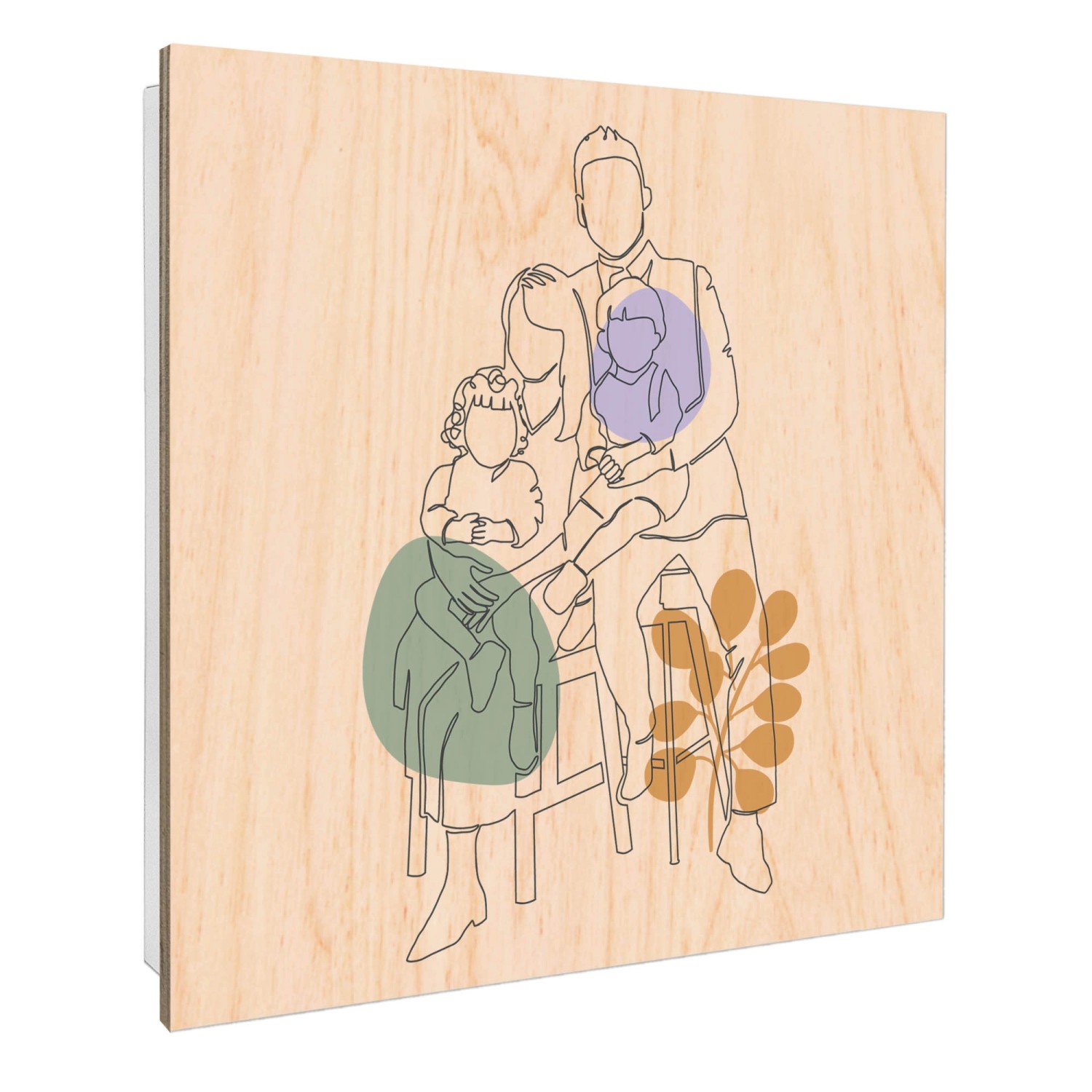 Banjado Großer Schlüsselbox Holz 30x30cm Weiß Scharnier Rechts 50 Haken Sch günstig online kaufen
