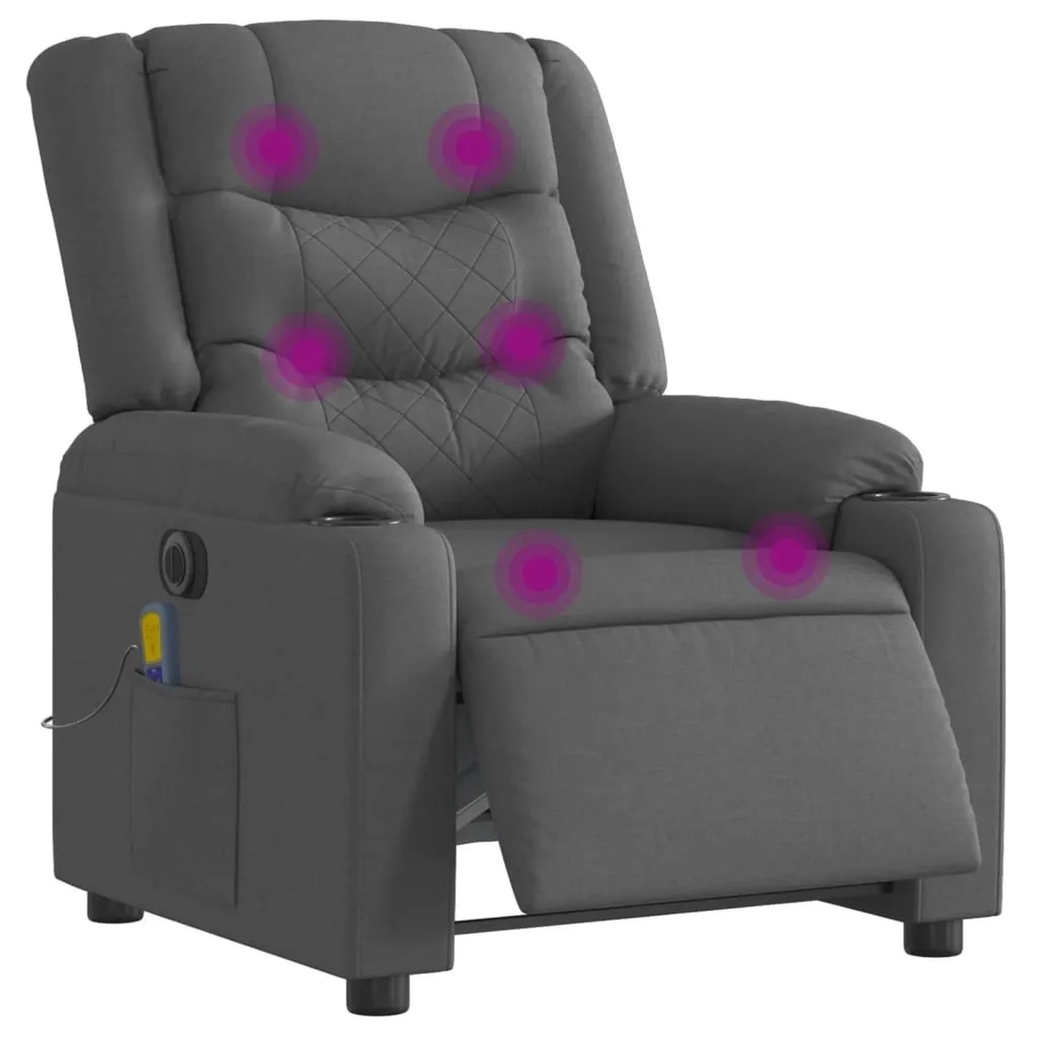 vidaXL Massagesessel Elektrisch Dunkelgrau Stoff 3206571 günstig online kaufen