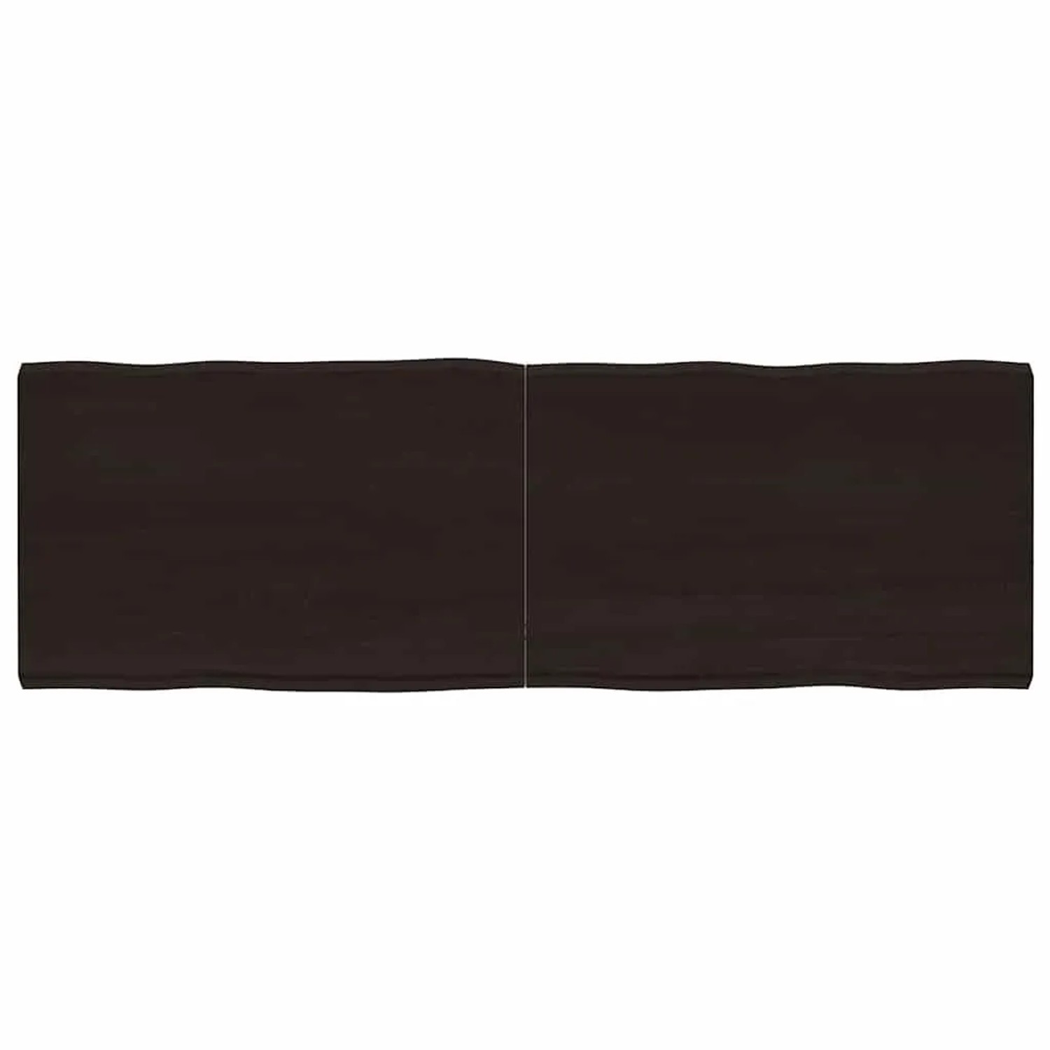 vidaXL Tischplatte 180x60x2-6 cm Massivholz Behandelt Baumkante 364045