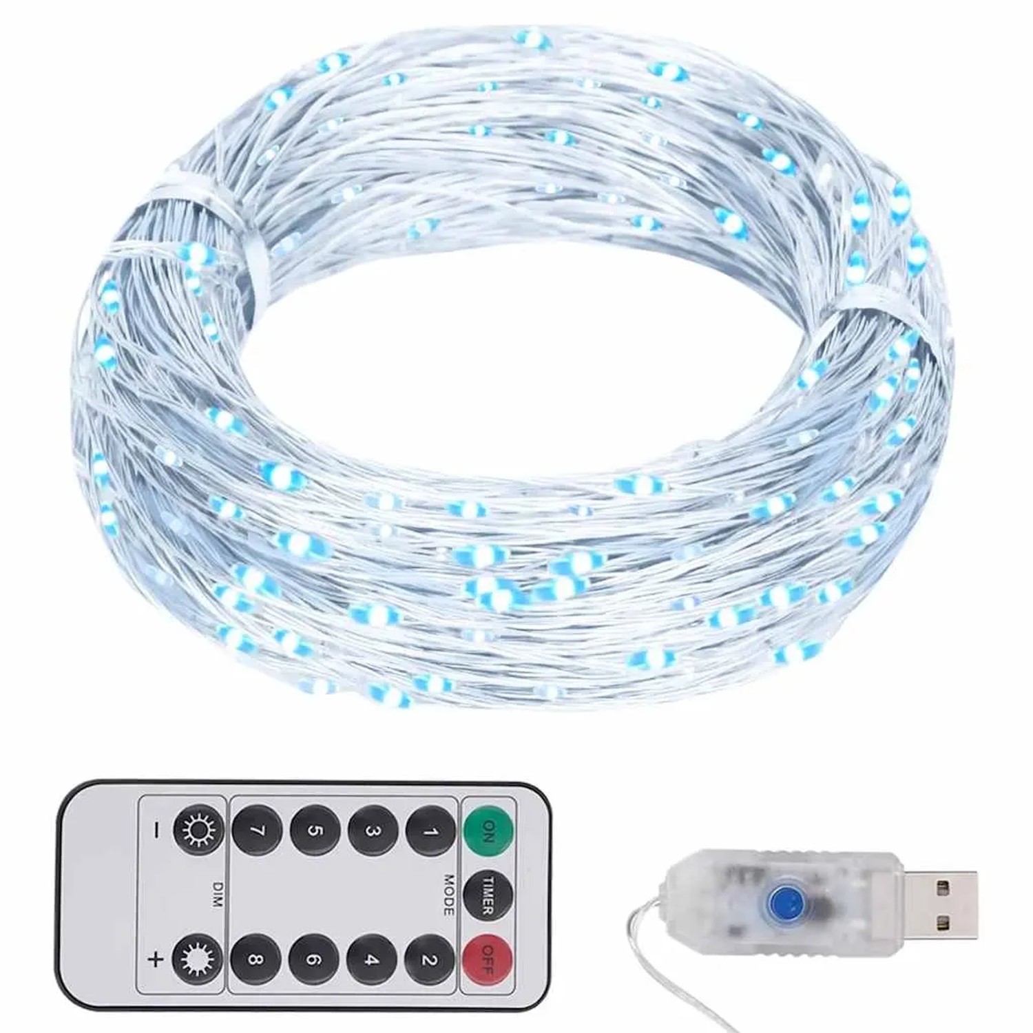 vidaXL LED-Lichterkette mit 300 LEDs Kaltweiß 30 m 330051