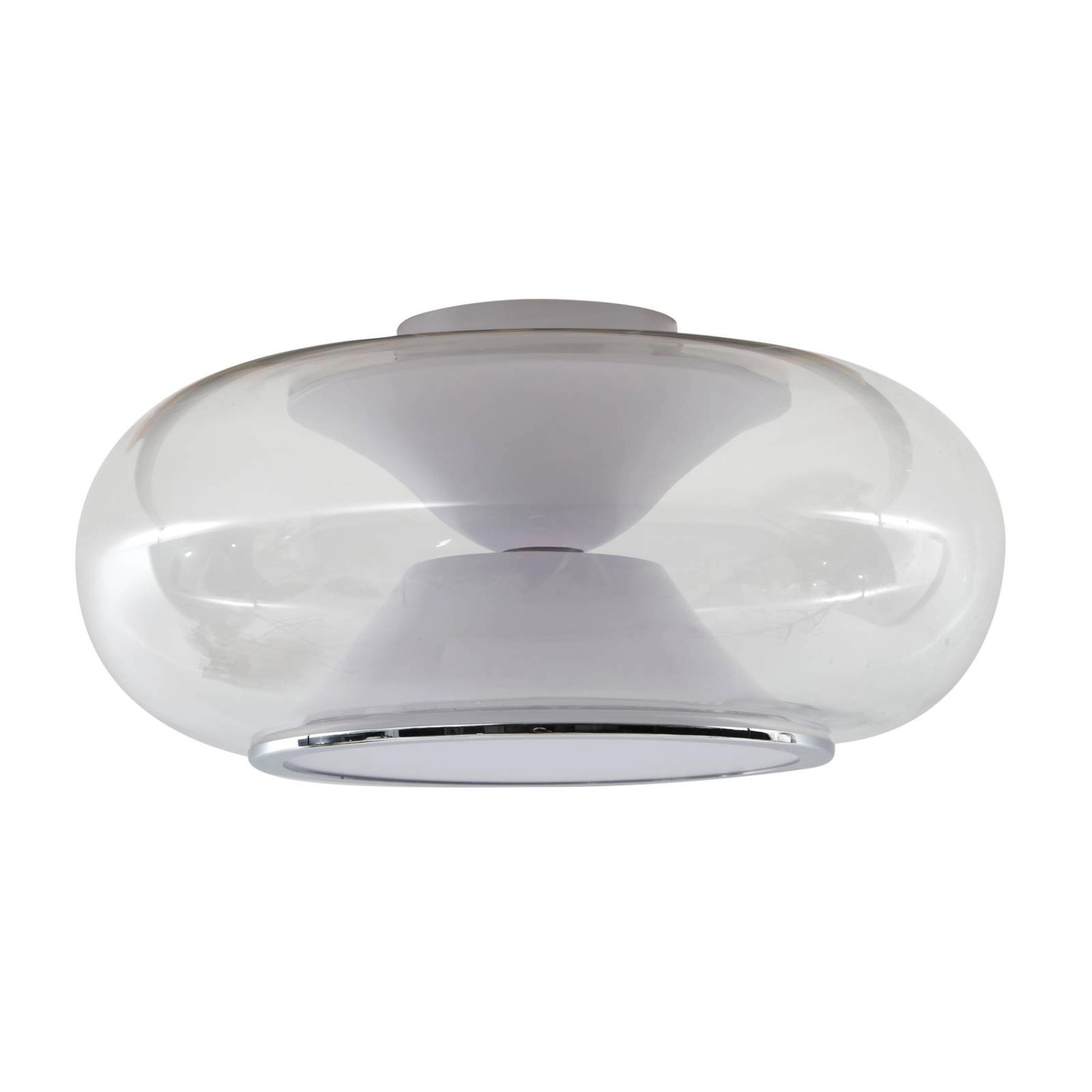Lucande LED Deckenleuchte Orasa 10020435 Modern in Transparent aus Glas 1-f günstig online kaufen