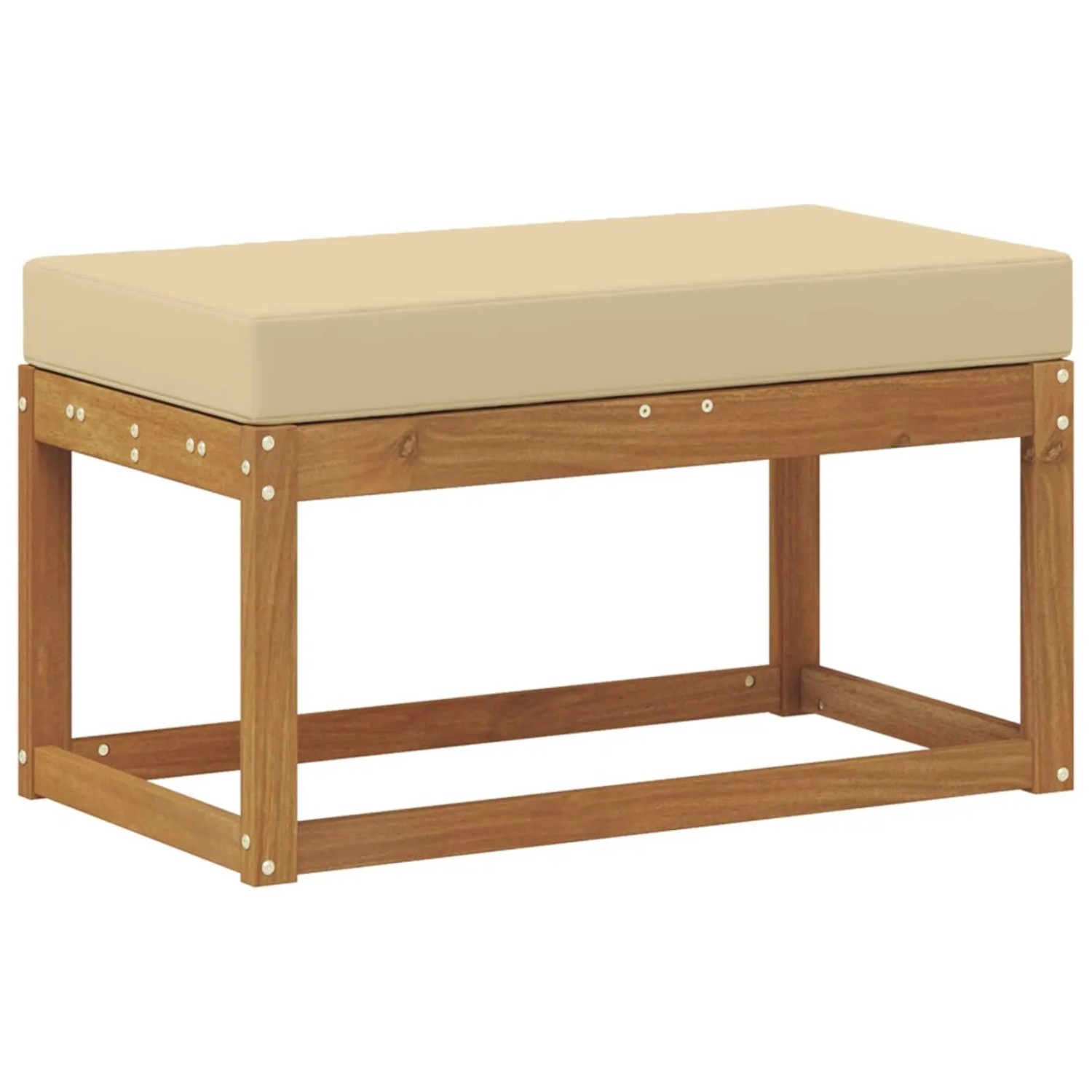 vidaXL Outdoor Hocker Bank Massivholz Akazie Natur 900667